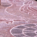 Overview of DurackDjubbul river stone ground mosaic