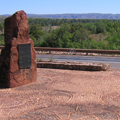 View of mosaic looking downstream