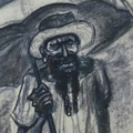 Old man by the roadside