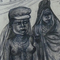 Two girls on the road to Banz