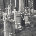 ED and MD visiting family graves, Ireland, 1936