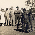 ED, MD, MPD with visitors and station children Argyle, East Kimberley