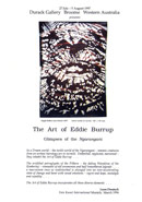 the art of eddie burrup exhibition catalogue